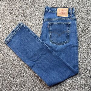 Vintage Levi's 505 Mens 30x31 Jeans USA Made Blue Denim Straight Light Wash 00S